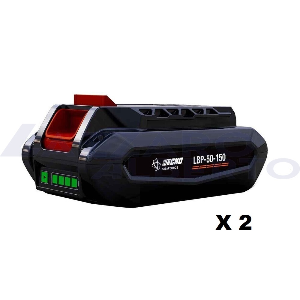 Kit energia echo caricabatterie+ 2 batterie da 113 wh (2,5ah) compatibile con la gamma ECHO X SERIES