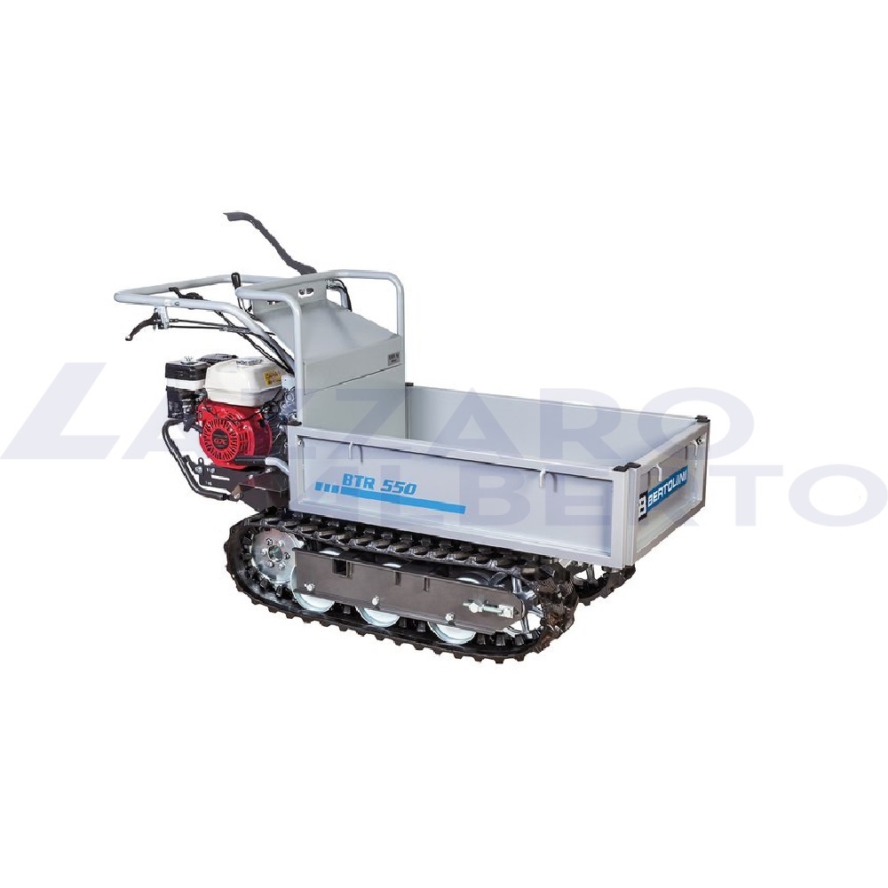 Transporter Bertolini BTR 550 kg 550 Motore Honda GX 160, Motocarriola Minidumper cingolata