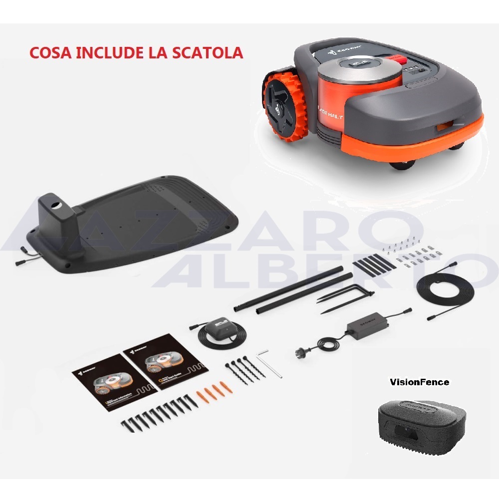 Robot tagliaerba Segway Navimow H 3000 E con Vision Fence estensione filo 10 m in omaggio