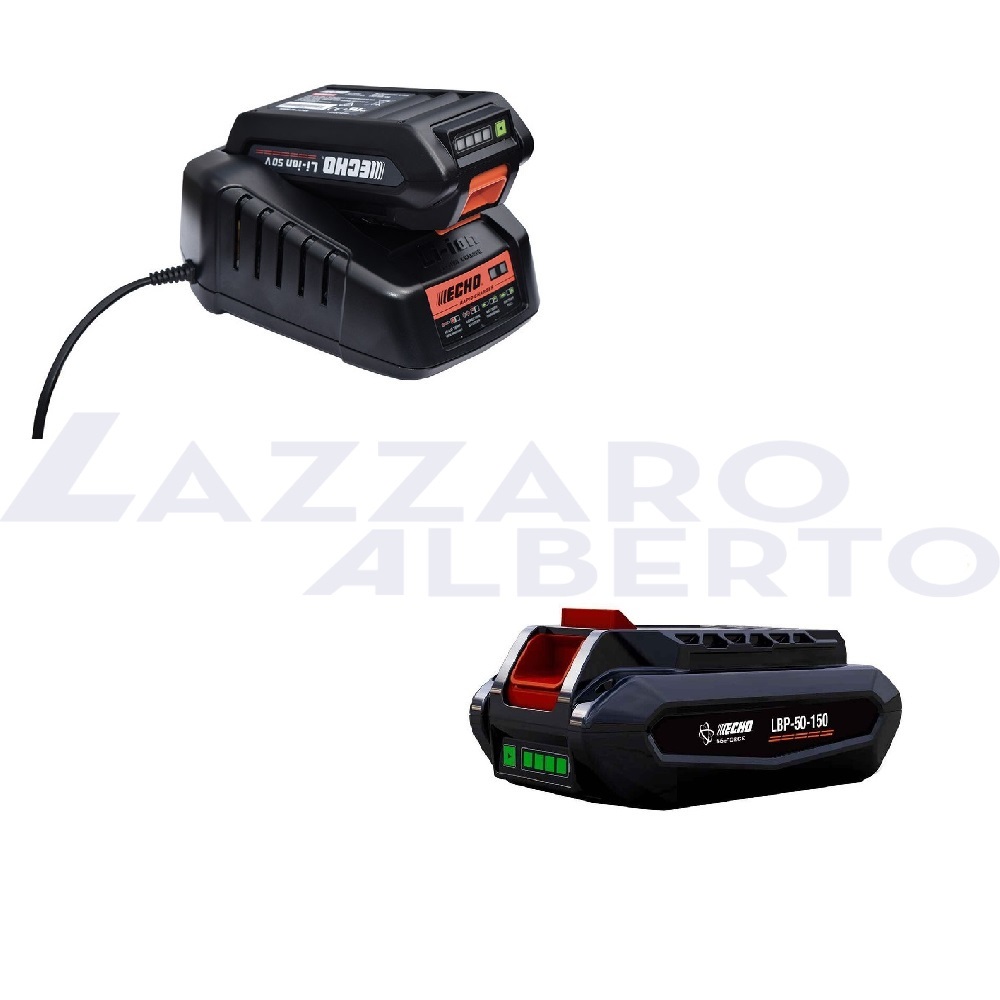 Kit energia 1 echo caricabatterie+batteria 113wh (2,5ah) compatibile con la gamma ECHO X SERIES