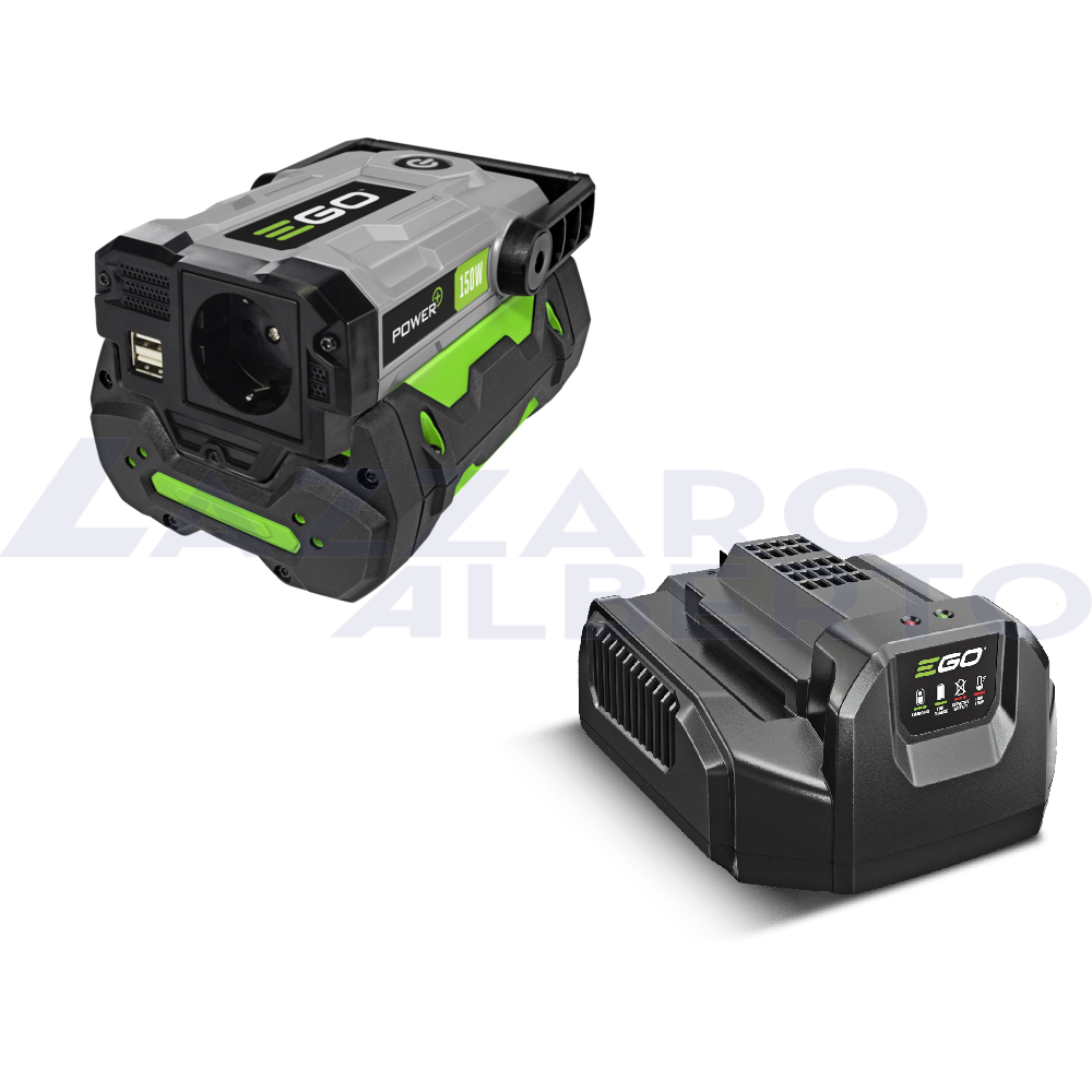 Inverter a batteria ego PAD 1501 E 230V potenza 150 Watt con batteria 2,5 ah e caricabatteria standard inclusi