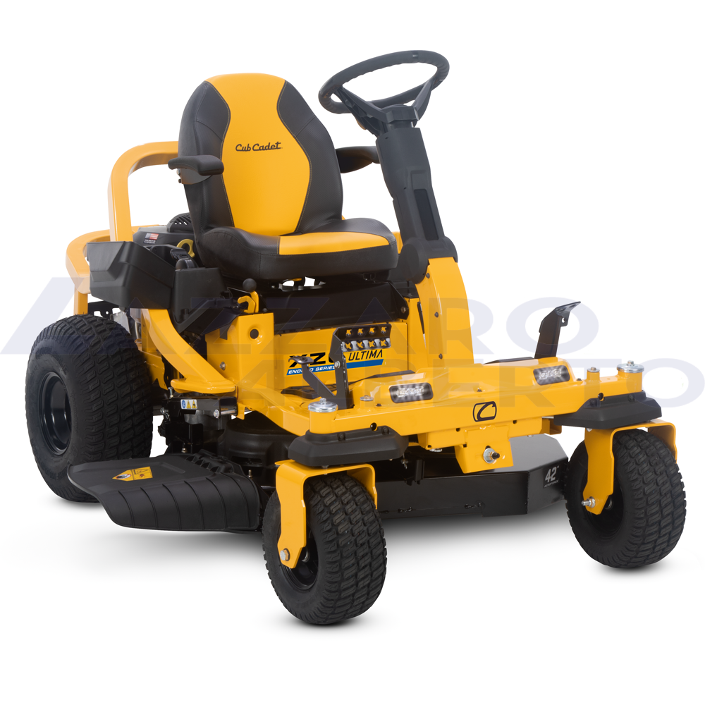 Trattorin tagliaerba raggio zero Cub Cadet XZ6 S107 con volante doppio idrostatico bicilindrico con volante per forti pendenze zero turn