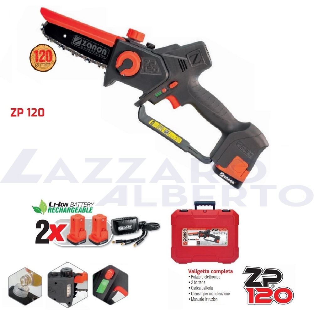 Kit potatore elettronico ZP-120 con 2 batterie 14,4V 2,5Ah