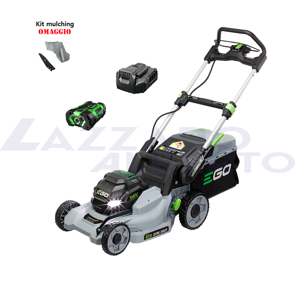 Rasaerba a batteria EGO LM 1701 E con batteria 2,5 AH e caricabatteria STANDARD