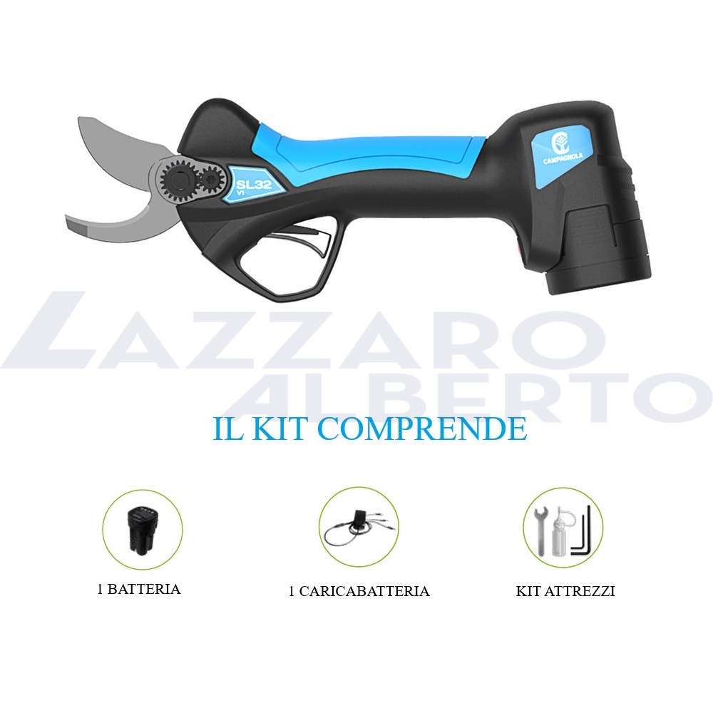 Forbice Campagnola da potatura SL32 V1 nuova versione 2025-2026 con una batteria