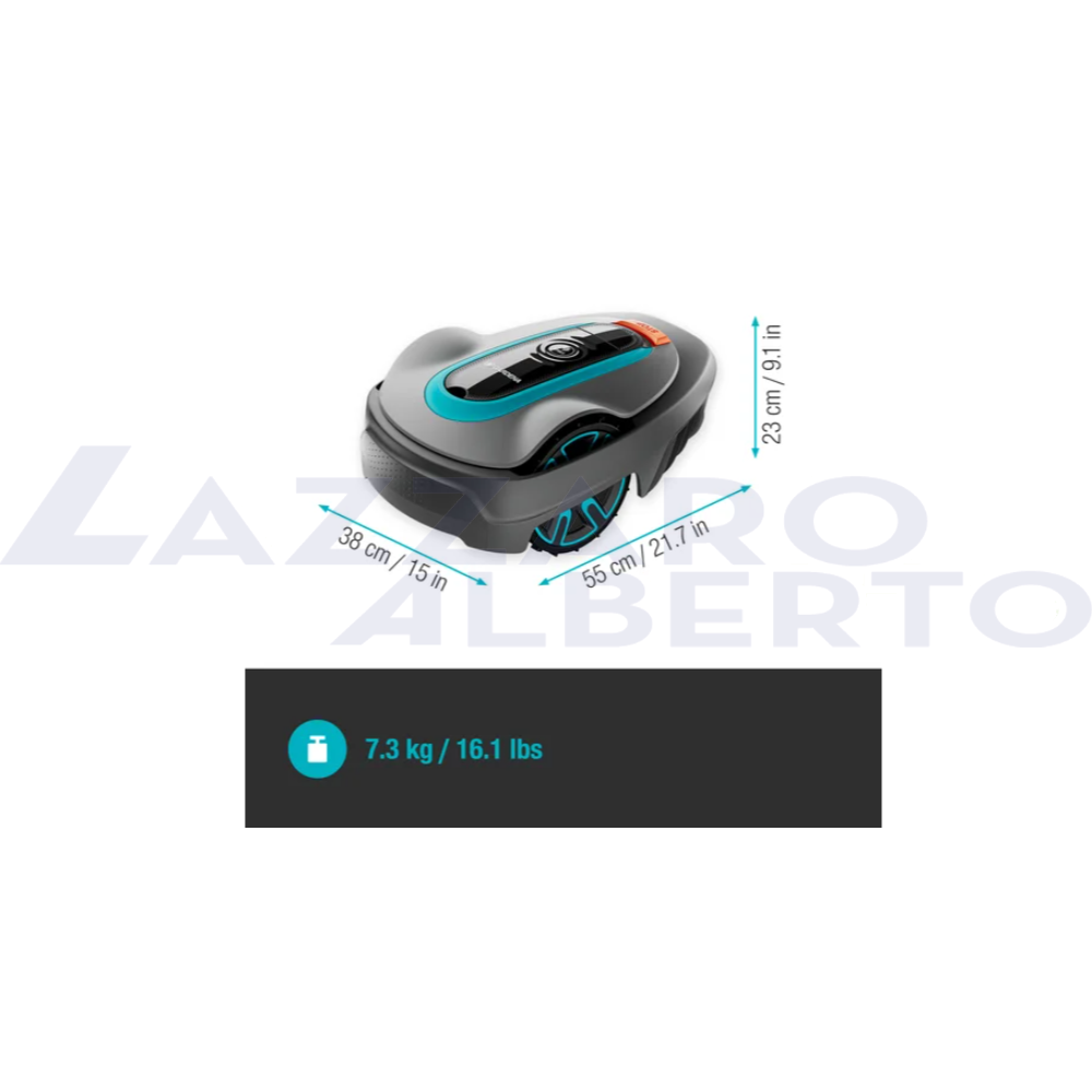 Robot rasaerba smart Sileno city 600 set per 600 mq