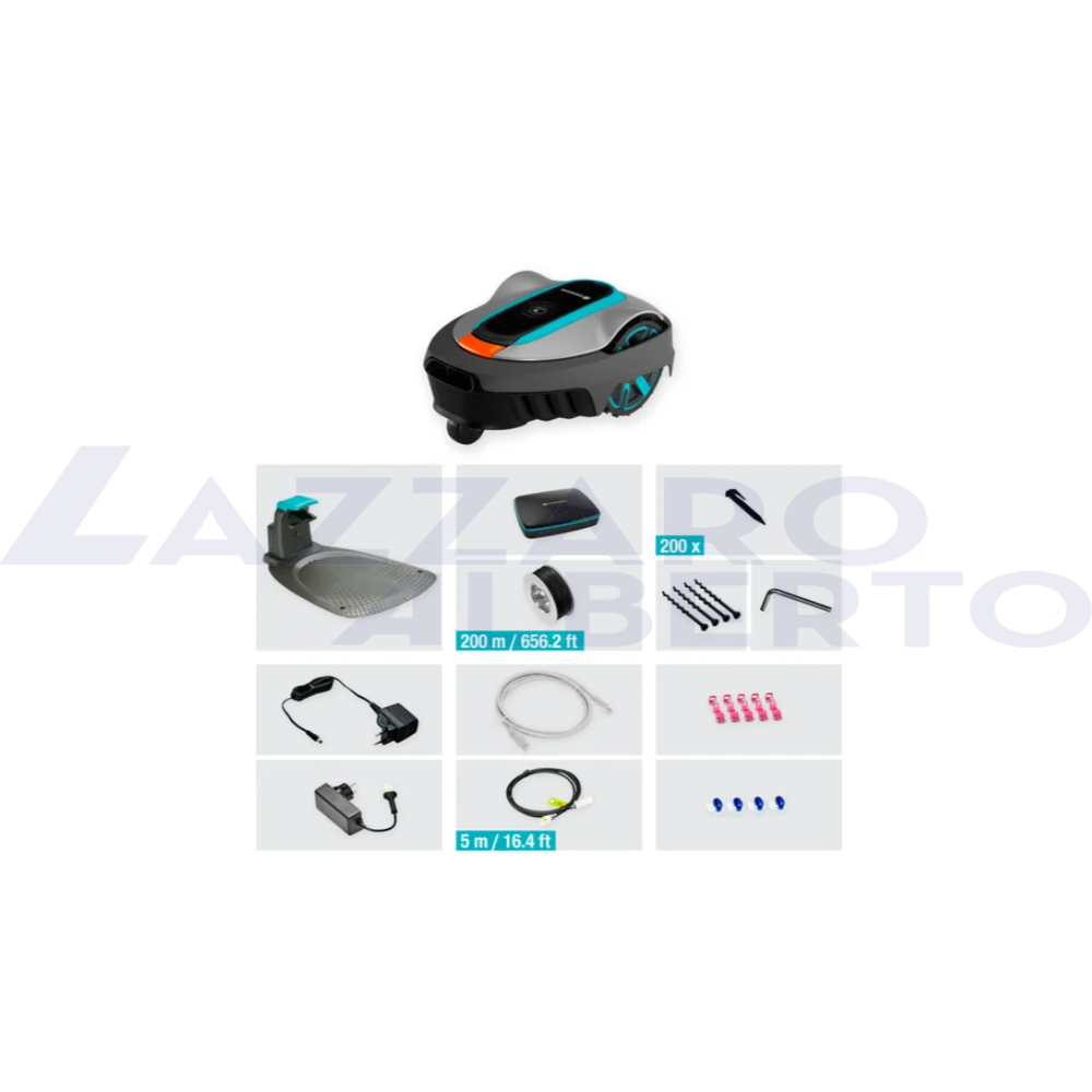Robot rasaerba smart Sileno city 600 set per 600 mq