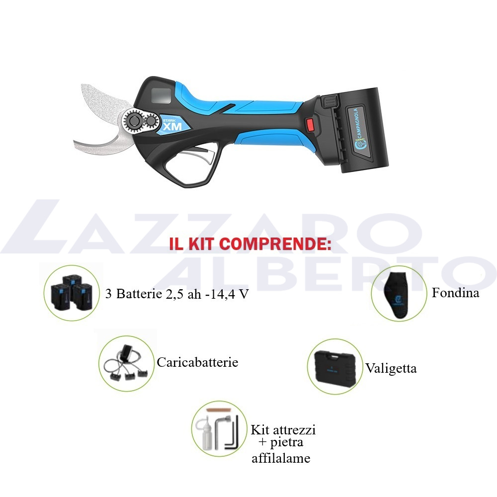 Forbice a batteria da potatura STARK M XM Campagnola, nuovo modello 2025