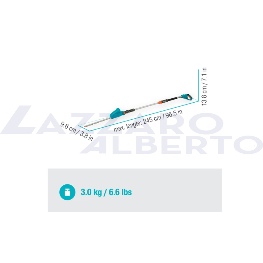 Tagliasiepi ad asta telescopica Gardena THS 42/18V P4A solo corpo macchina