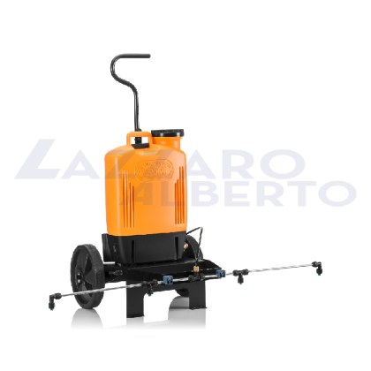 Pompa a zaino Volpi 15 lt con carrello e barra diserbo