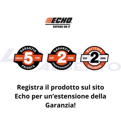 Motosega a batteria ECHO DCS 2500 T X SERIES Con batteria 113 wh (2,5ah) e caricabatteria