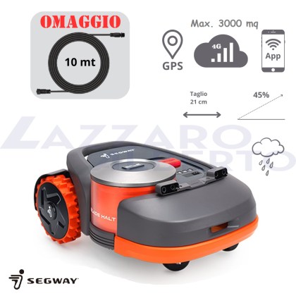 Robot tagliaerba Segway Navimow H 3000 E estensione filo 10 m in omaggio
