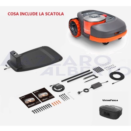 Robot tagliaerba Segway Navimow H 3000 E con Vision Fence estensione filo 10 m in omaggio
