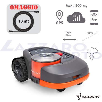Robot tagliaerba Segway Navimow H 800 E estensione filo 10 m in omaggio
