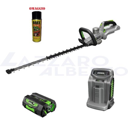 Promo kit Tagliasiepi Ego HT 6500 E con batteria 4 ah e caricabatterie rapido