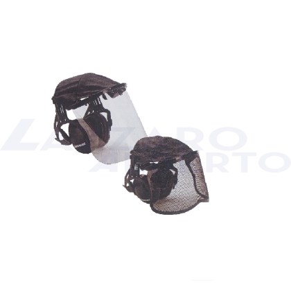 Cuffie antirumore con visiera in rete