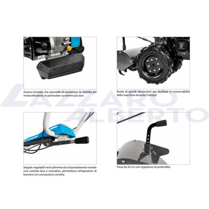 Motocoltivatore Bertolini BT350 nuovo modello esclusivo motore K 800 H fr.50  rg 4.00-8\