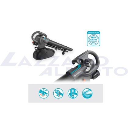 Soffiatore aspiratore Power Jet Collect 18 V P4A set pronto all\'uso