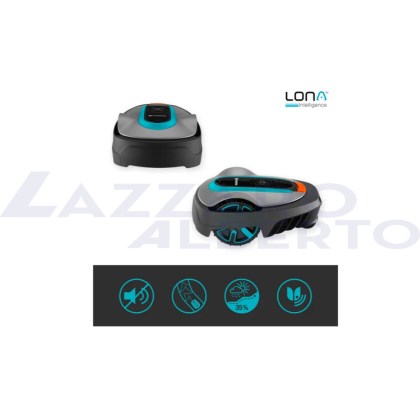 Robot rasaerba smart Sileno city 600 set per 600 mq