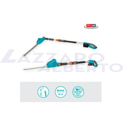 Tagliasiepi telescopica a batteria THS 42/18V P4A set pronto all\'uso kit con batteria e caricabatteria inclusi